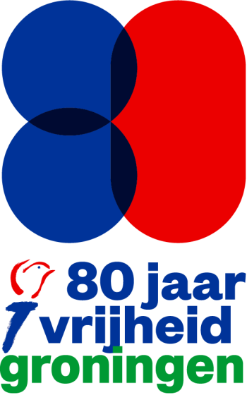 Logo 80 jaar vrijheid Groningen