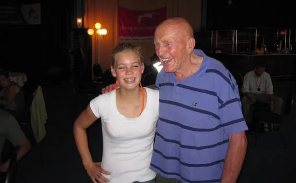 jongste en oudste TodN deelnemers: Esther Teuben, 12 jr en Jan Uitham, 84 jr