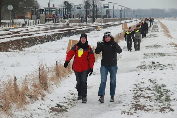 Wandelen in de sneeuw
