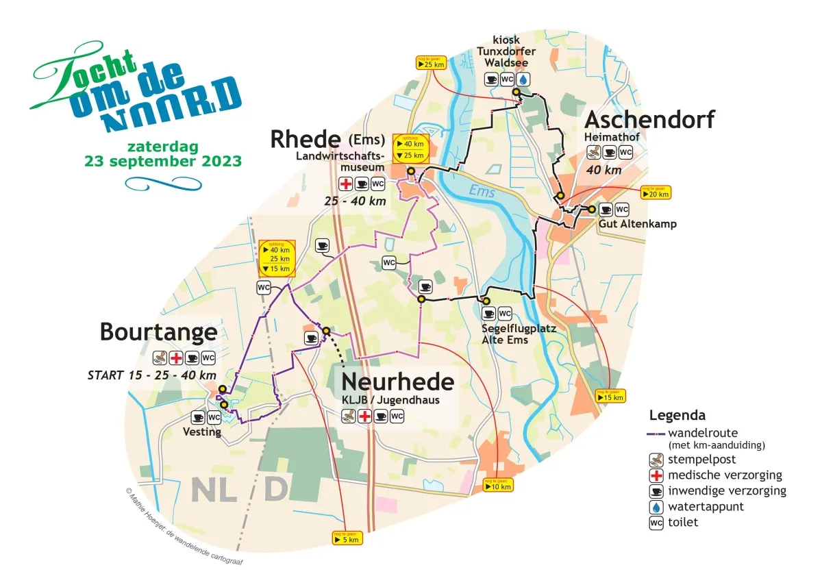 Route zaterdag 2023
